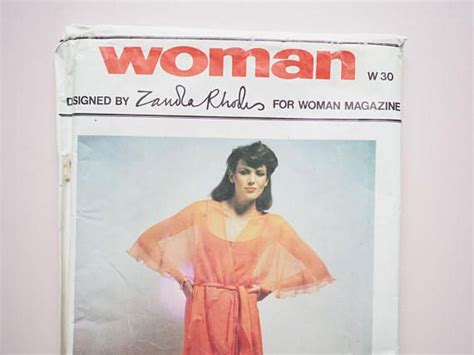 Woman Magazine Vintage Retro 1980s Zandra Rhodes Designed Women