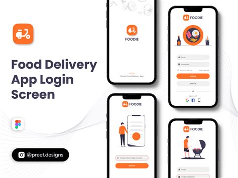 Food Delivery App Login Screen By Preet Chovatiya On Dribbble