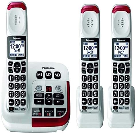 Buy Panasonic Kx Tgm420w 2kx Tgma44w Amplified Cordless Phone With