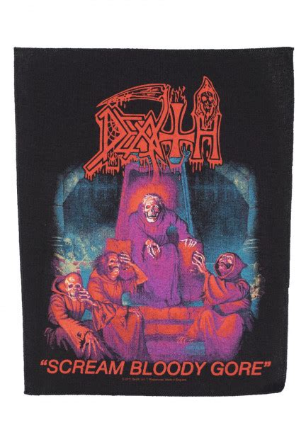 Death Scream Bloody Gore Backpatch Impericon Uk