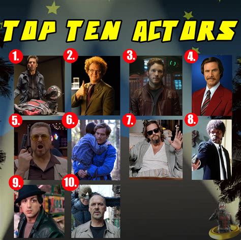 Top Ten Actors Since Todays Movie Saturday Heres My Top Flickr