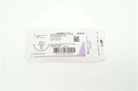 Ethicon Vcp341 1 Vicryl Plus Ct 1 36mm 12c Taper 27inch Imedsales