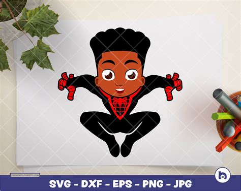 Miles Morales Digital SVG DXF EPS Png Jpg Instant | Etsy | Superhero