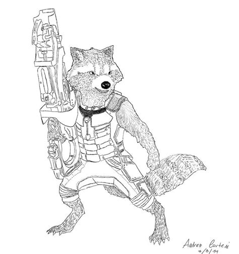 Raccoon adult coloring page free transparent download key pages raccoons. Rocket Raccoon Coloring Pages Printable HD | Rocket ...