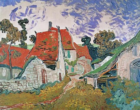 Vincent Van Gogh Rue Dauvers Sur Oise Street In Auvers Sur Oise