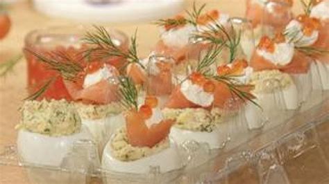 Wrap the salmon steaks in prosciutto and place in a baking dish. Smoked Salmon-Stuffed Eggs | Smoked salmon, Real food ...