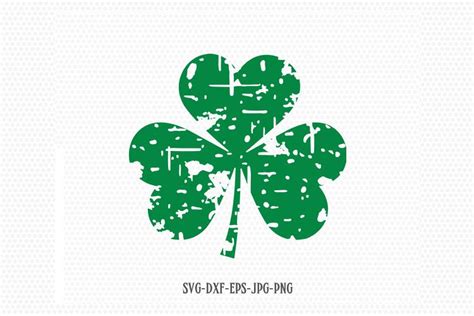 Shamrock Distressed Svg St Patricks Day Svg 192378 Svgs Design