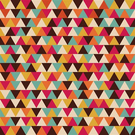 Retro Triangle Seamless Pattern ~ Graphic Patterns ~ Creative Market