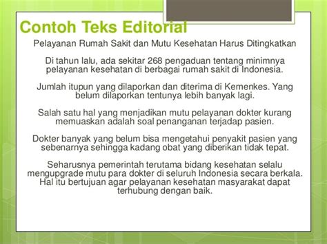 Contoh Teks Editorial Pengertian Jenis Isi Ciri Dan Fungsinya - Riset