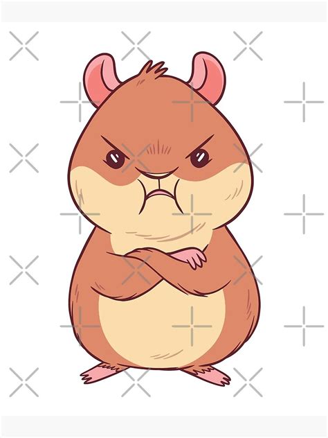 Angry Hamster Poster By Ibruster Redbubble