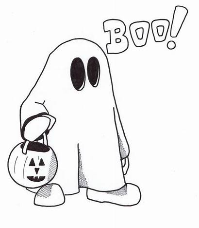 Ghost Coloring Halloween Printable Clipart Holy Sheet