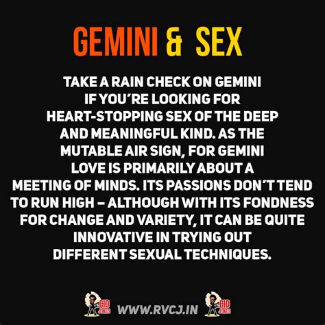 Gemini And Sex Rvcj Media