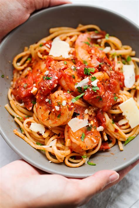 Spicy Shrimp Pasta With Tomatoes And Garlic Little Spice Jar