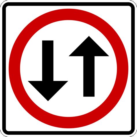 Way One Way Traffic Symbol
