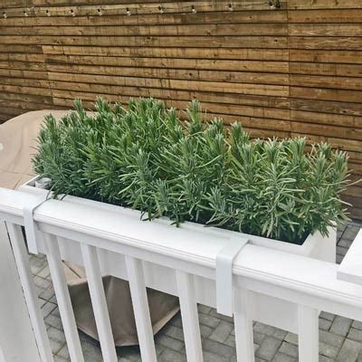 Online shopping for rail planters from a great selection at patio, lawn & garden store. 2-Foot-Long Over-the-Rail Hanging Modern PVC Planter for ...