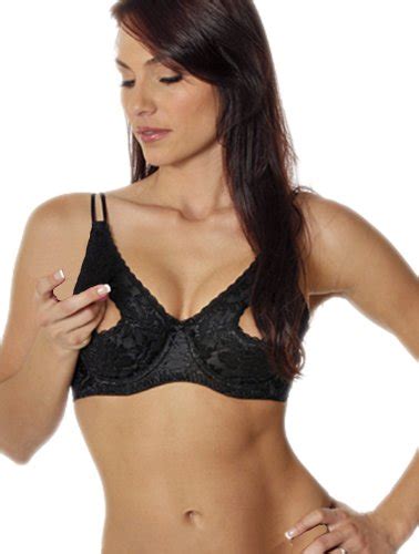 Big Sexy Lingerie High Shine Lace Underwired Full Support Open Tip Bra Buy Online In Uae