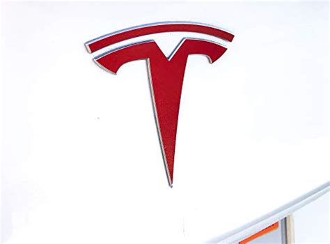 Tesla Model 3 Logo Decal Wrap Kit Gloss Red Yestesla