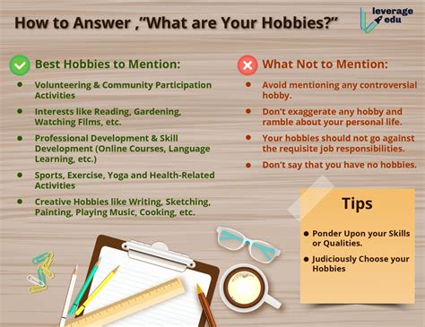 How To Answer “what Are Your Hobbies Leverage Edu