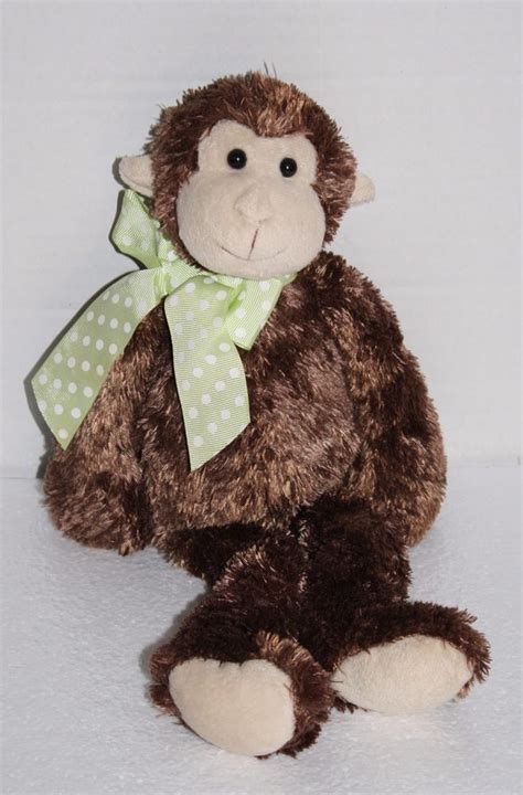 Bearington Collection Mo Monkey Brown Plush Lean Beans Stuffed Toy