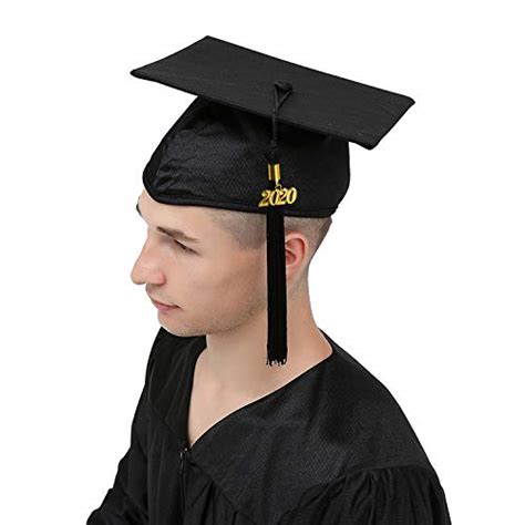 Graduationmall Shiny Graduation Gown Cap Tassel Set 2020 For High