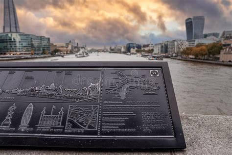 Panoramic View Of The London Financial District From The Tower Bridge