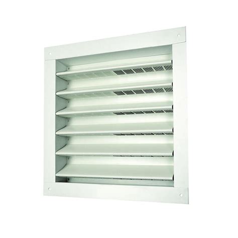 Master Flow 12 In X 12 In Aluminum Wall Louver Static Vent In White