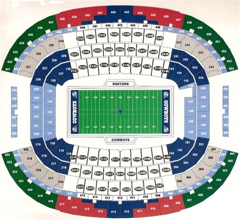 Nfl Stadium Seating Charts Stadiums Of Pro Football