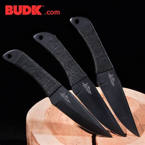 Budk Knives Gil Hibben Black Triple Pro Throwing Knife Set