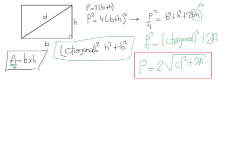 determine una expresion para el perimetro de un rectangulo en funcion