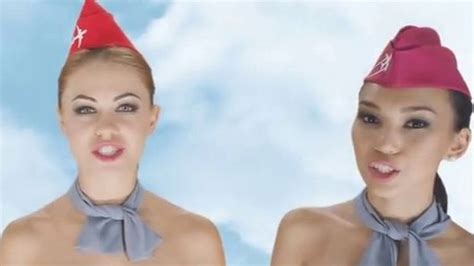 News Update Sparks Fly Over Kazakhstan S Naked Flight Attendants Ad YouTube