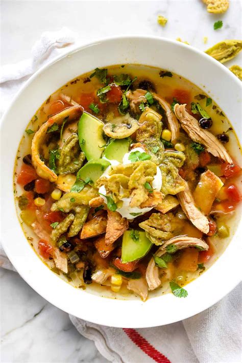 What is so obliging about this hearty chicken soup is that you can add any vegetables that suit your fancy: Chicken Tortilla Soup (in Slow Cooker or Instant Pot ...