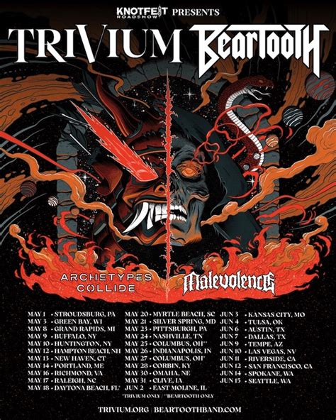Trivium And Beartooth Announce Co Headline Spring 2023 Tour News