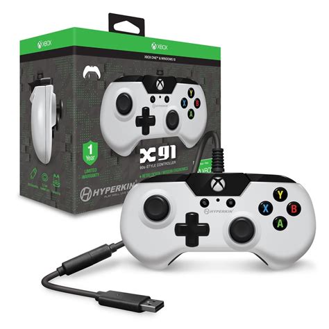Hyperkin X91 Wired Controller For Xbox One White Xbox One Buy Now