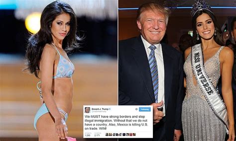 Miss Universe Called To Dump Donald Trump Over Mexican Insults By Ex Miss Usa Daily Mail Online