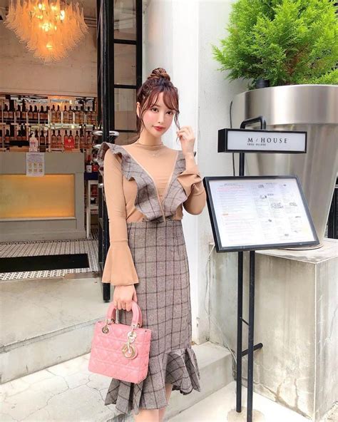 蘭子さんのインスタグラム写真 蘭子instagram「 昨日のお洋服 Selectshopleeen 👗💓 めちゃくちゃ