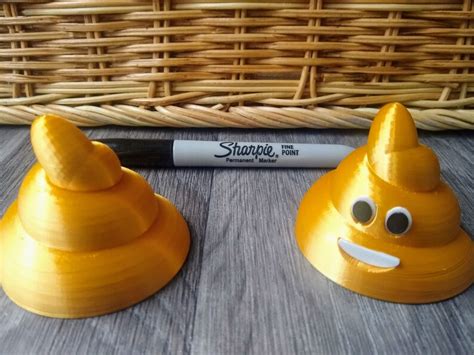 Golden Poop Emoji Golden Turd Poo Award Etsy