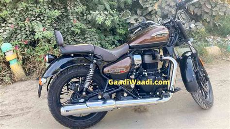 < image 1 of 4 >. Royal Enfield Meteor 350 Real World Images Leak Before 6th ...