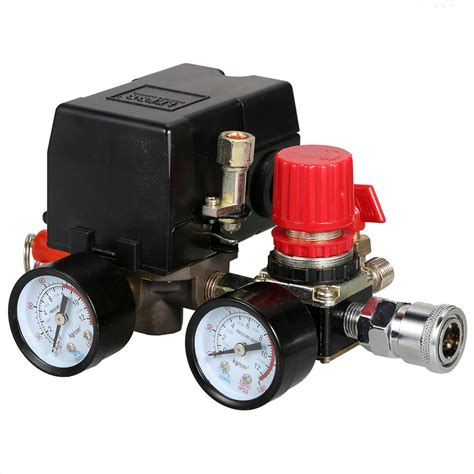 All of your questions about air compressor pressure switches answered and more in this very article. US Style Air Compressor Pressure Control Switch Manifold ...