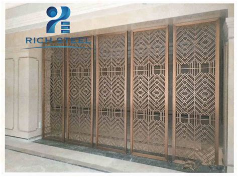 Decorative Stainless Steel Laser Cut Metal Partition Decoration Screen