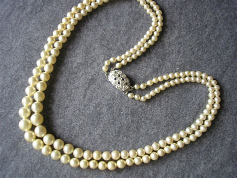 Lotus Pearl Necklace In Original Box Strand Lotus Pearls Etsy Uk