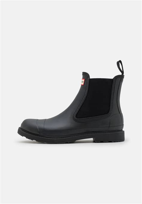 Hunter Original Mens Commando Chelsea Boot Wellies Black Zalandoie