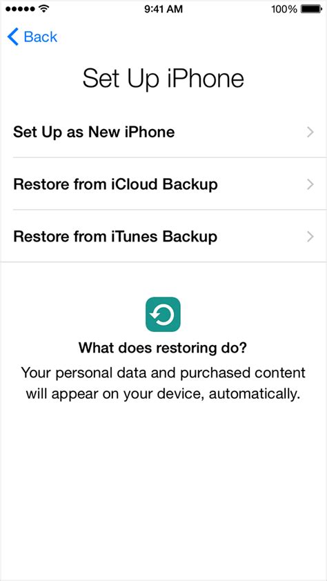 The source pane is located on the left and the main pane on the right. If restoring from an iTunes or iCloud backup requires a ...