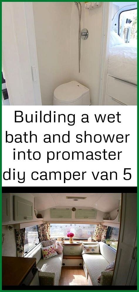 Building A Wet Bath And Shower Into Promaster Diy Camper Van Diy Bathroom Ideas Bath