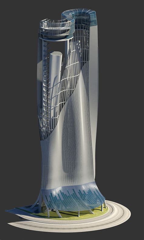 Observation Tower Parametric Design Arcadia Engineering Tower Sky