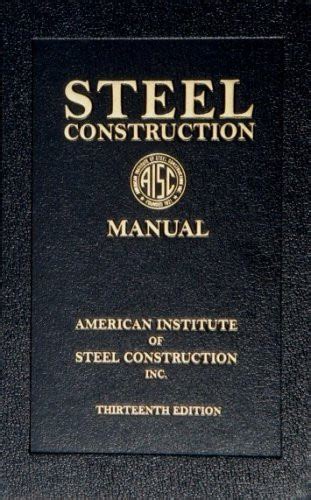 Steel Construction Manual By Aisc American Book Warehouse