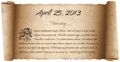 Thursday April 25th 2013 Thought For Today