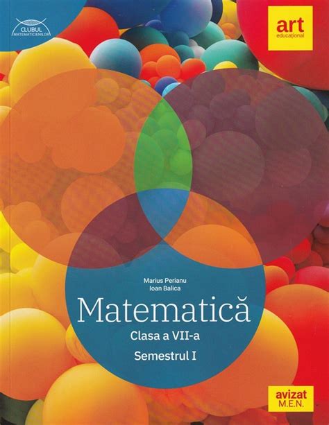 Matematica Clasa 7 Sem1 Traseul Albastru Marius Perianu Ioan