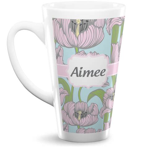 Custom Wild Tulips 16 Oz Latte Mug Personalized Youcustomizeit