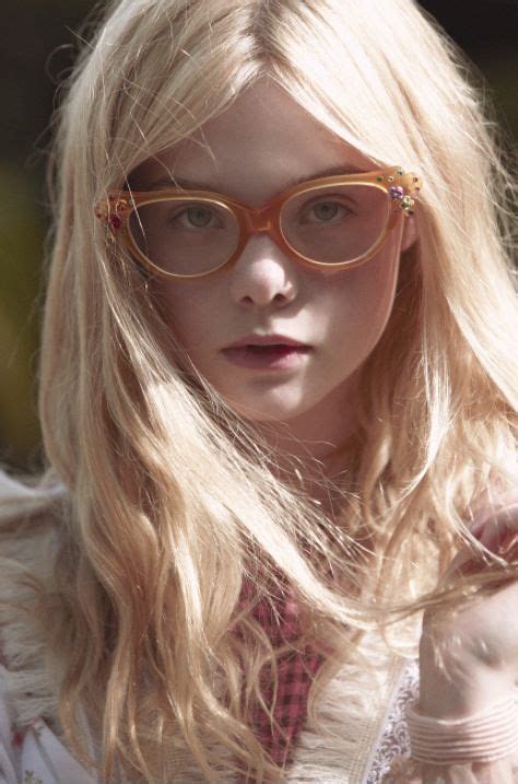 I Love These Glasses Pink Hair Elle Fanning