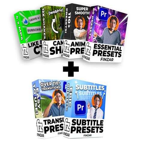Premiere Pro Presets Bundle By Finzar Six Packs In One